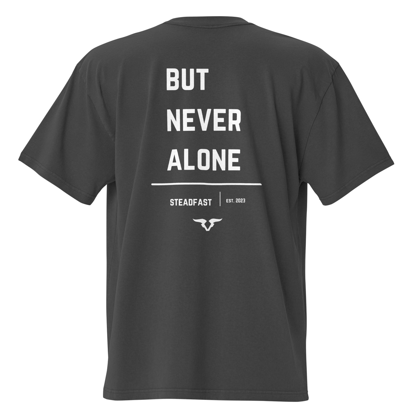 Never Alone - Oversized faded tee